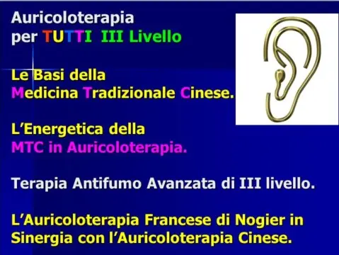 Corso di Auricoloterapia I livello sec. Nogier e MTC